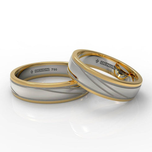 Alaya - Anillos De Matrimonio Oro 18K - Ochun Joyeros - Ochun Joyeros